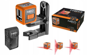 Laser Krzyżowy Poziomica Neo 10m + Uchwyt 75-100