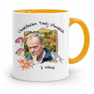 Kubek Żółty Donald Tusk Po Platforma Prezent