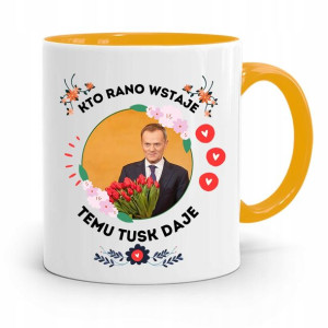 Kubek Żółty Donald Tusk Po Platforma Prezent