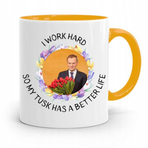 Kubek Żółty Donald Tusk Po Platforma Prezent