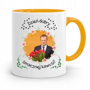 Kubek Żółty Donald Tusk Po Platforma Prezent