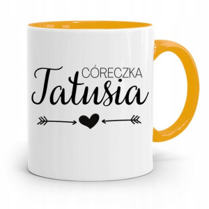 Kubek Żółty Dzień Dziecka Córki Córeczka Tatusia