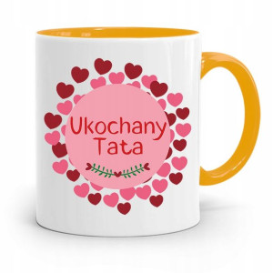 Kubek Żółty Dzień Ojca Dla Taty Ukochany Tata