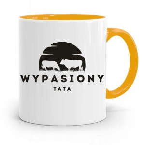 Kubek Żółty Dzień Ojca Dla Taty Wypasiony Tata