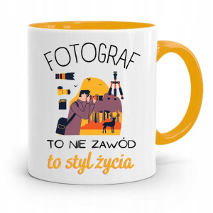 Kubek Żółty Fotografa Fotograf To Styl Życia