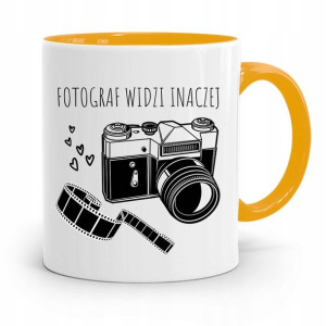 Kubek Żółty Fotografa Fotograf Widzi Inaczej
