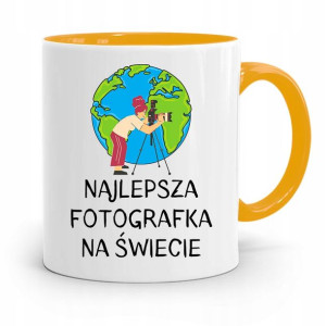Kubek Żółty Fotografa Najlepsza Fotografka Świata