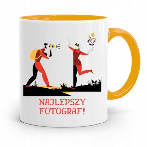 Kubek Żółty Fotografa Najlepszy Fotograf! Prezent