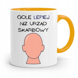 Kubek Żółty Fryzjera Gole Lepiej Niż Urząd Prezent