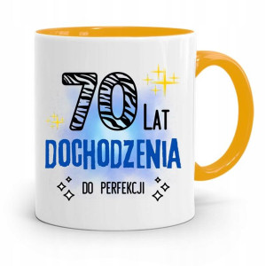 Kubek Żółty Idealny Prezent Na Urodziny 70 70te