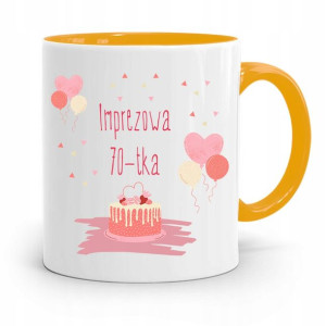 Kubek Żółty Idealny Prezent Na Urodziny 70 70te