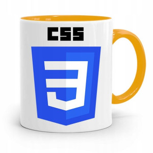 Kubek Żółty Informatyka Programisty Css Prezent
