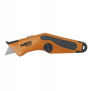 NEO Nóż ostrze trapezowe metalowy korpus 63-701