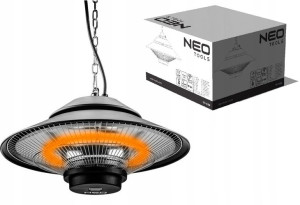 Promiennik 1500W, sufitowy, IP44, pilot NEO 90-034