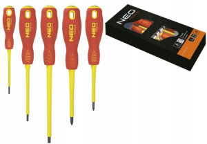 NEO TOOLS Wkrętaki 1000V zestaw 5 szt SvCm 04-220