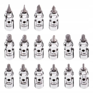 Neo Zestaw Bitów Z Przegubem 1/4'' 16szt. 08-714