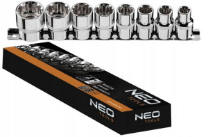 Nasadki Spline 1/2' zestaw 8 szt. 08-651 NEO