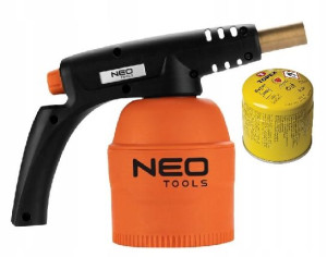Lampa lutownicza gazowa NEO TOOLS PIEZO + NABÓJ