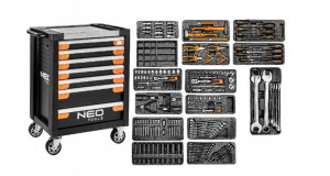 Szafka narzędziowa 7 szuflad PRO NEO TOOLS+WKŁADY