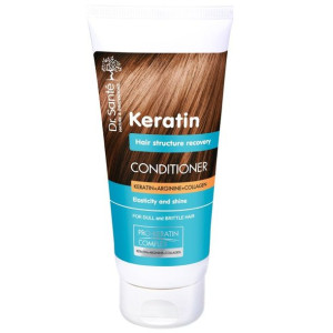 Keratin  odbudowująca odżywka do włosów matowych i łamliwych 200ml