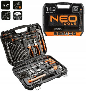 Zestaw narzędzi 143 szt. NEO TOOLS KOMPLET 08-945