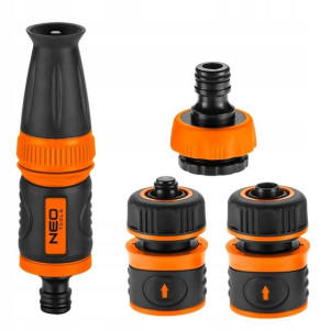 Zestaw 1/2'' zraszacz prosty+złączki NEO 15-710