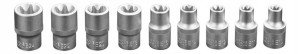 Neo Klucze Nasadowe 1/2'' Torx 9 Szt. 08-649