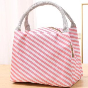 Lunch box bags torba termiczna na jedzenie różowa