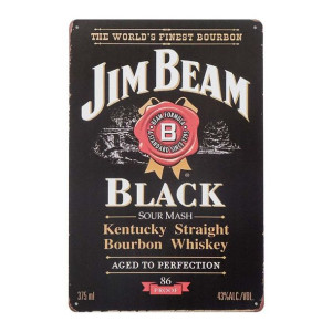 Tabliczka dekoracyjna metalowa JIM BEAM BLACK