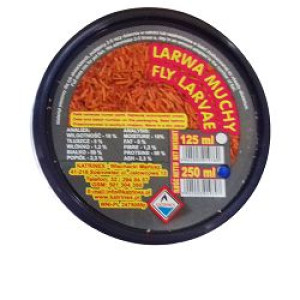 KATRINEX LARWA MUCHY 250ML - pokarm dla ryb i gadów