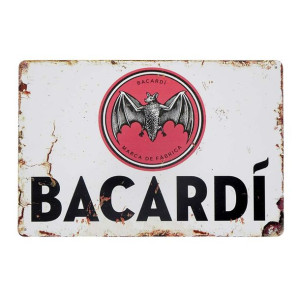 Tabliczka dekoracyjna metalowa BACARDI