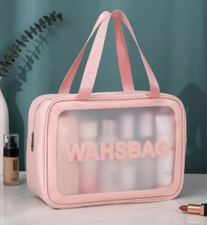 Kosmetyczka wodoodporna duża WASHBAG XL różowa