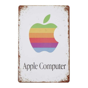 Tabliczka dekoracyjna metalowa APPLE COMPUTER
