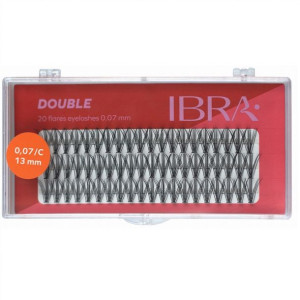 Kępki sztucznych rzęs Double Knot-Free 0.07 C-13mm 60szt.