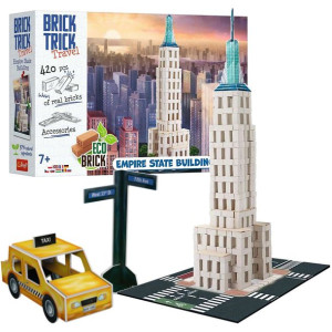 Buduj z cegły Podróże Empire State Building EKO klocki 420 cegiełki