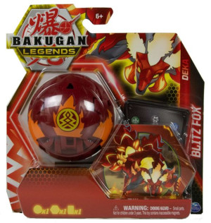 Bakugan Deka Blitz Fox zestaw figurka, BacuCore, karta postaci