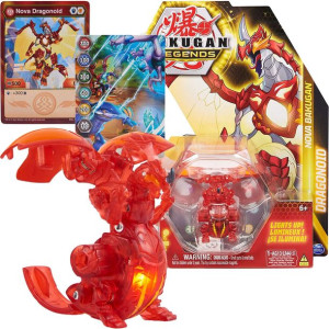 Bakugan Legends świecąca figurka Nova Dragonoid i karty