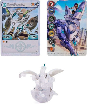 Bakugan Legends świecąca figurka Nova Pegatrix i karty