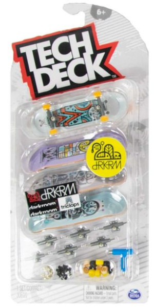 Tech Deck zestaw 4 deskorolki fingerboardy do złożenia Darkroom