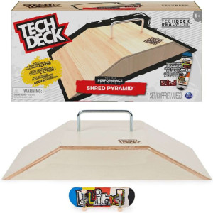Tech Deck Zestaw drewniana rampa Shred Pyramid + akcesoria