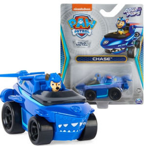 Psi Patrol Metalowy mini pojazd Aqua Pups Chase True Metal