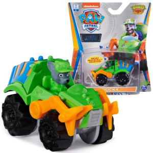 Psi Patrol Metalowy mini pojazd Dino Rescue Rocky True Metal