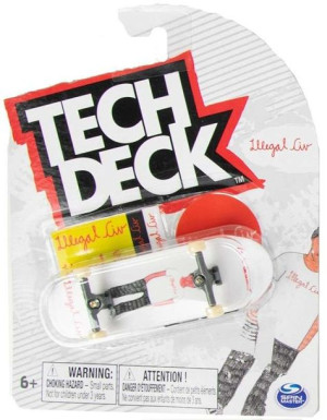 Tech Deck deskorolka fingerboard Illegal Liv + naklejki