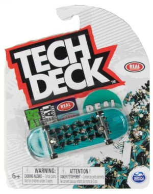 Tech Deck deskorolka fingerboard Real Skateboards + naklejki