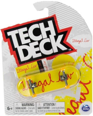 Tech Deck deskorolka fingerboard Illegal Liv + naklejki