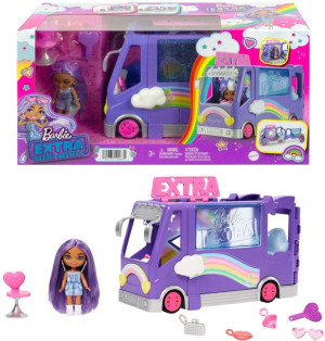 Barbie Extra Zestaw Minibus Koncertowy + lalka, akcesoria