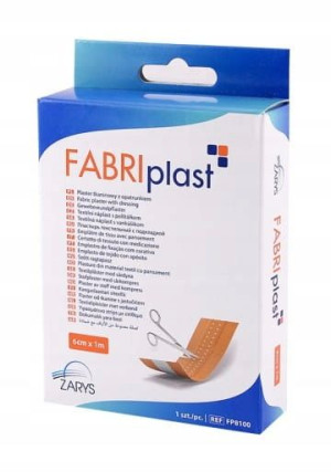Plaster tkaninowy z opatrunkiem 6cmx1m FABRIplast