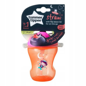 Straw Cup kubek niekapek ze słomką 7m+ Girl 230ml