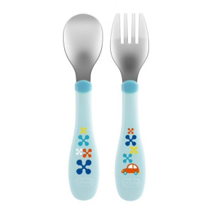 Metal Cutlery sztućce metalowe 18m+ Niebieskie