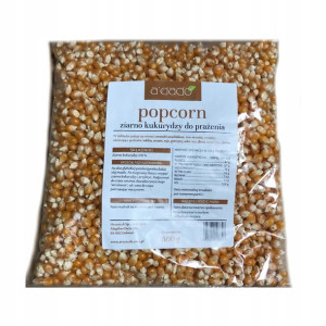Popcorn ziarno kukurydzy A'DADO do prażenia 500 g